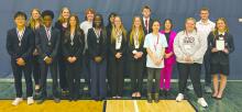 Multiple DV students attended the SD HOSA Leadership Conference on April 16-17, 2026. Back row from left: Cambria Monk, Teagan Meyer, Abianna Gorter, Stella Durr, Owen Norby, Shia DeAnda-Dietrich and Eston Monical. Front row from left: Zyon Yi, Zakaria Yussuf, Madison Smith-Rambo, Achai Kual, Elizabeth Hamm, Isabella Monical, Madison DeAnda-Dietrich, Kinlei Nichols and Addison Wubbena. Submitted photo