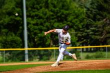 Noah Graham struck out 6 batters while on the mound on July 9, 2026. Photo by Peterman Sports Photography • stevepeterman5@gmail.com