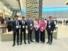 The 2026 FBLA National Leadership Conference took place in San Antonio with the following DV students in attendance from left: Yahya Luqman, Kshitij Patil, Asher Pfeifer, Teagan Meyer, Alexis Harlan and Linken Johnson. Submitted photo