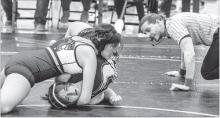 Gracie Delgado placed in the top 16 girl wrestlers to make the state tournament.She will face off against Elena Brennan in the girls 154-pound weight bracket. File photo