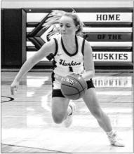 Kaitlyn VanRoekel drives towards the basket against Sioux Falls Christian Dec. 14. Photo by Peterman Sports Photography stevepeterman5@gmail.com