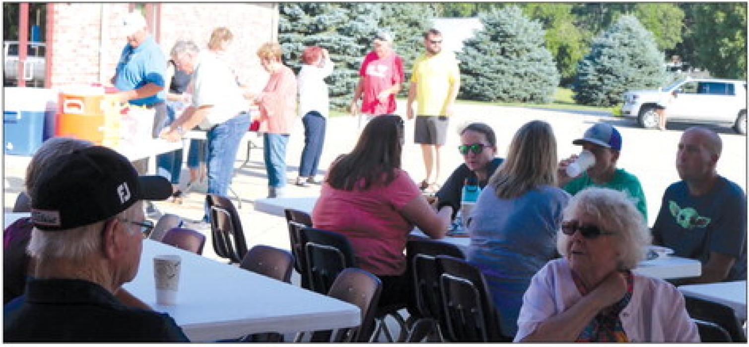 Guests were treated to hamburgers, hot dogs, chips and a treat at Immanuel Lutheran’s Family Fun Night Aug. 28. Photo courtesy of Gary Schaeffer