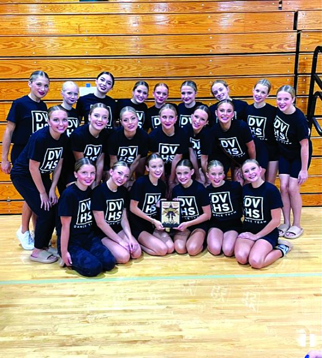 The Dakota Valley Dance team took home 1st place at the first meet of the season. See story on page 6								             Submitted photo