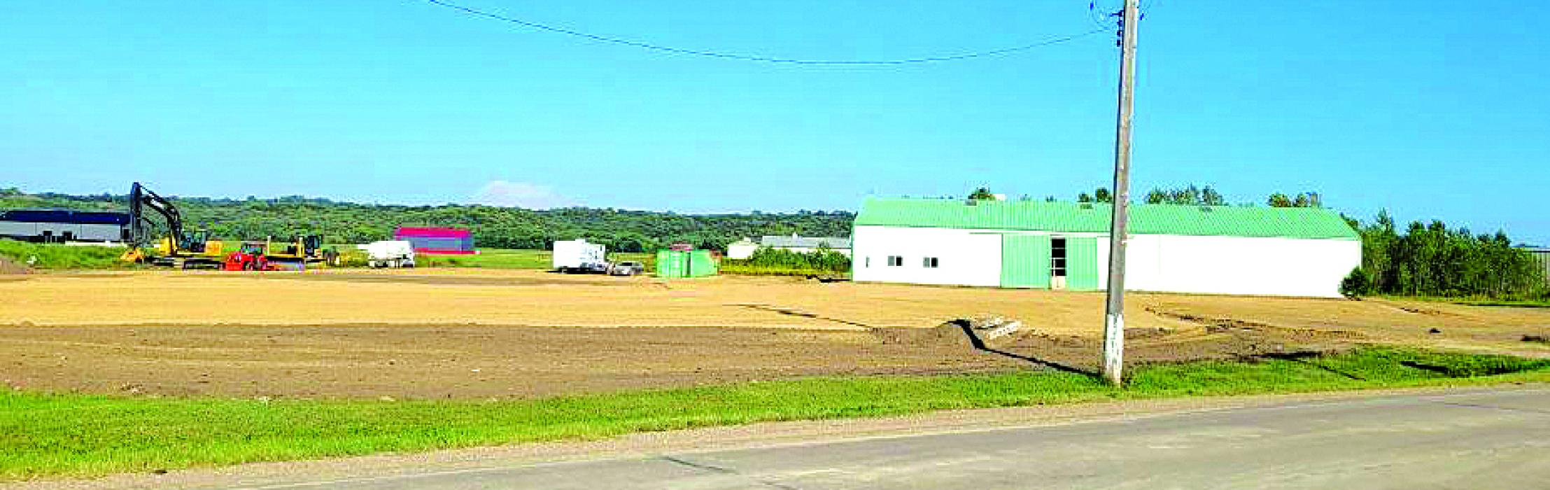 Oban Construction has been doing the groundwork for the North Sioux City Fire Department’s new training facility along Highway 105. Submitted photo