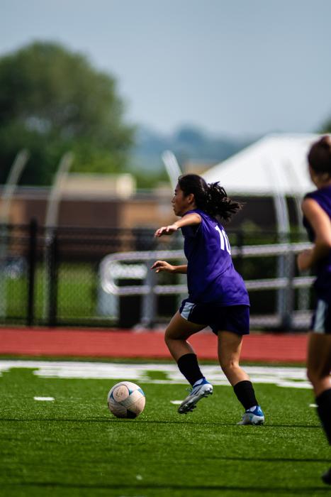 Tyra Yi scored a goal against Belle Fourche Saturday, Aug. 27. Photo by Peterman Sports Photography • photoman@iw.net