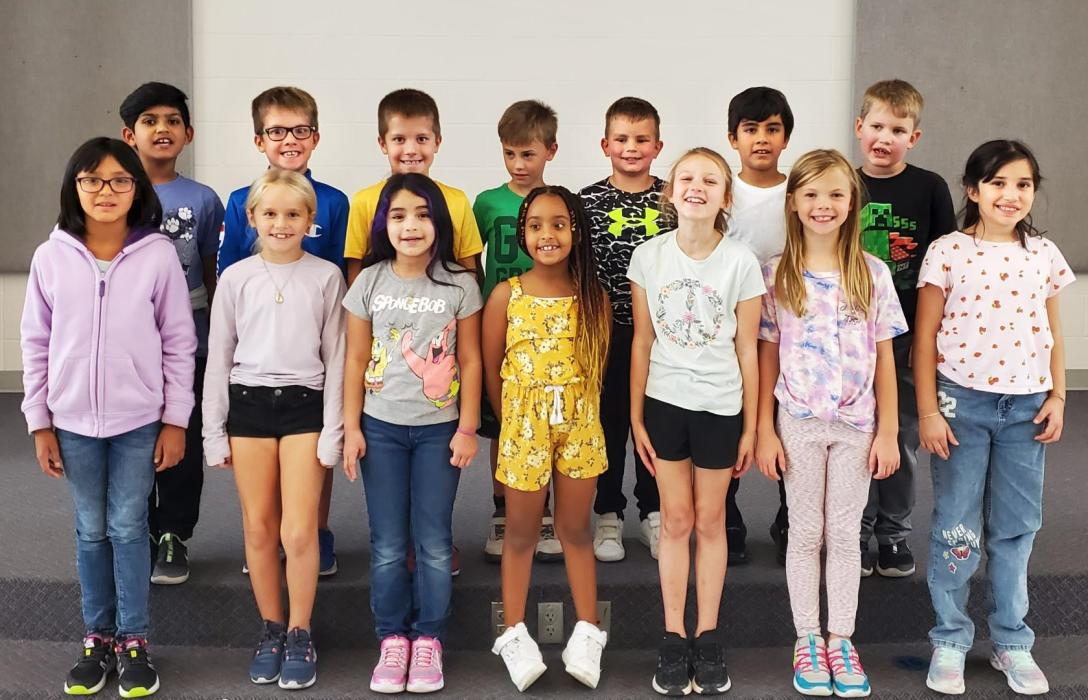 Maloney’s September Second Grade MVPs were, front from left, Aries Green, Emmy Carreau, Ximena Ayala, Linda Keshmiry, Clara Sachau, Zoey Warganich and Anya DeAnda-Dietrich; and back, Nikhil Patthi, Luke Delaney, Leo Delaney, Easton Kellen, Easton Weaver, Holden Schweigert and Jake Wright. Submitted photo