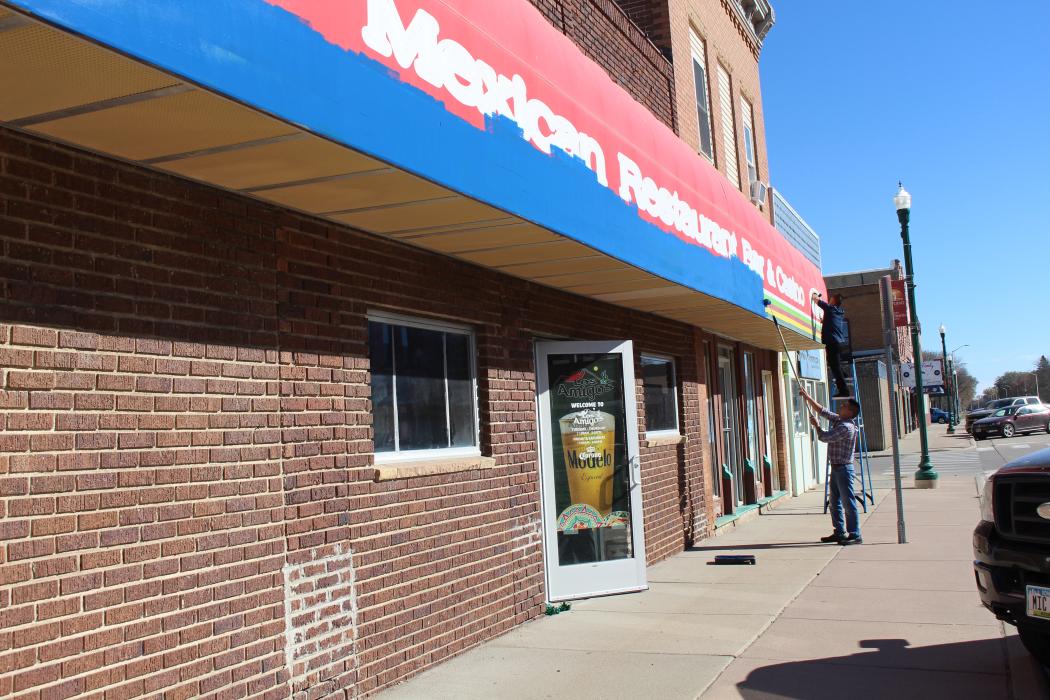 A new Mexican restaurant is coming to Elk Point – Blue Tequila. After doing some renovations inside and outside of the building, they will open. They hope to be operational as quickly as possible.  Photo by Beth Sherard-Hutcheson • times1reporter@gmail.com
