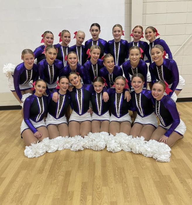 The Dakota Valley Dance team were named grand champions at the Platte-Geddes Competition Oct. 15. Now they’re off to Watertown to complete in the state competition Oct. 21. Submitted photo