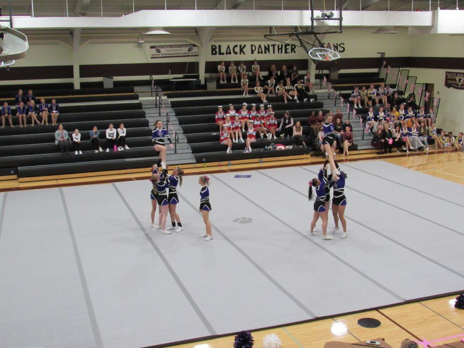 The Dakota Valley competition cheer team brought home 3rd place at the Bon Homme Invite, placed in the top 5 at the Platte-Geddes Invite and heads to the state competition in Watertown Oct. 21. Submitted photo