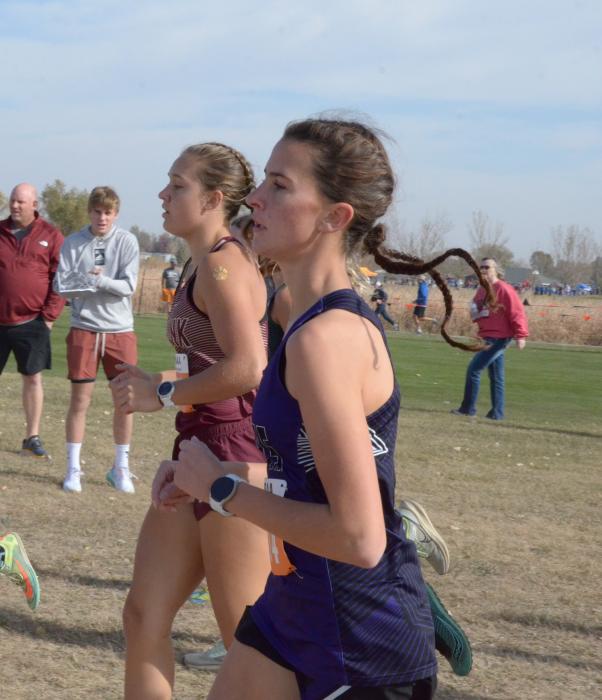 Sophia Redler garnered a 23rd place finish at the state cross country meet and was awarded with a medal. Photo by Kelly Riibe times2reporter@gmail.com