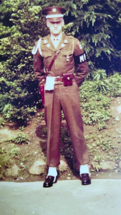 Jim McDonald in his military police uniform. Submitted photo