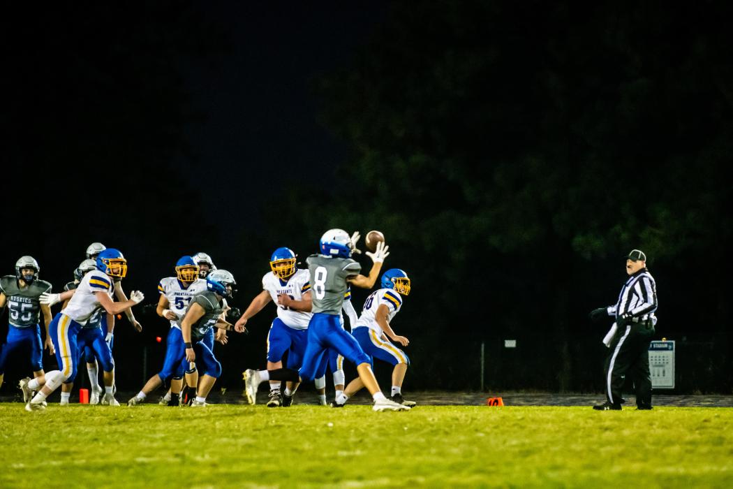 Alex Scarmon had two catches on the night for 67 yards. Photo by Peterman Sports Photography • stevepeterman5@gmail.com