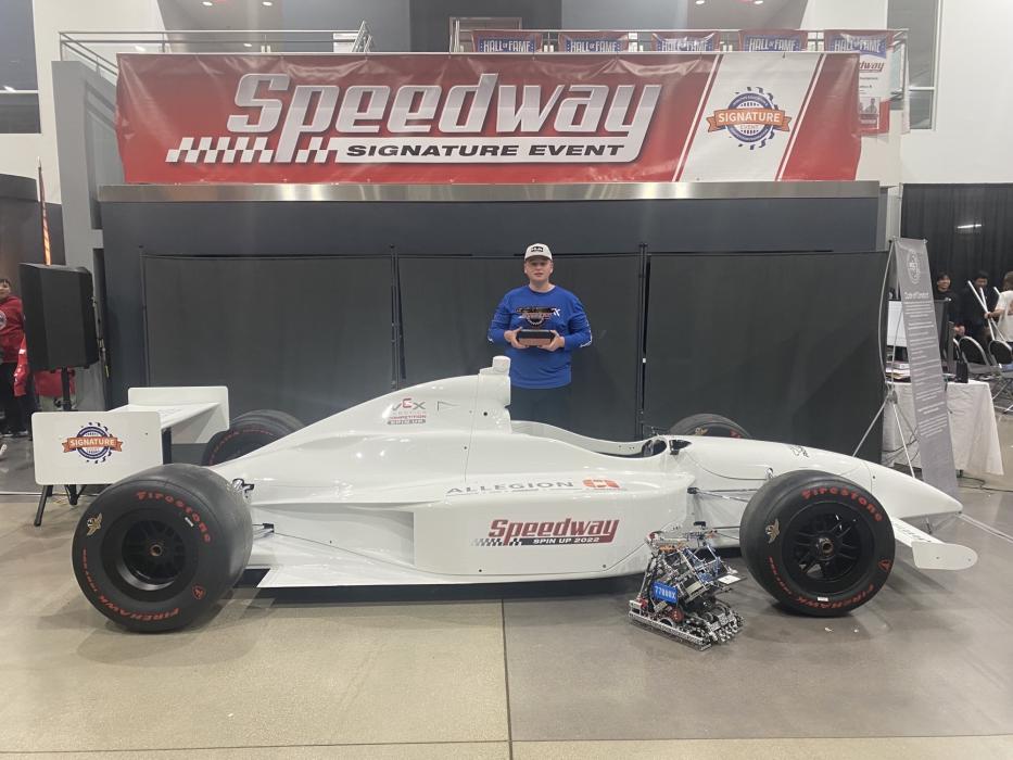 The brick trophy signifies The Yard of Bricks – A 36-inch strip of the original bricks was kept intact at the start/finish line Indianapolis Motor Speedway where it remains today as the fabled Yard of Bricks.