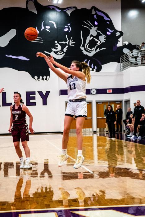Melina Snoozy led the Panthers Jan. 20 against Tri-Valley with 20 points and Jan. 21 against Scotland with 16 points. Photo by Peterman Sports Photography stevepeterman5@gmail.com