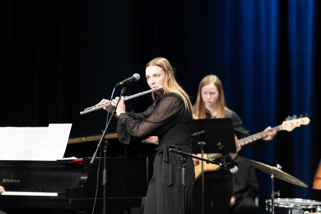 Logan Miller was awarded for her outstanding solo on the Flute.