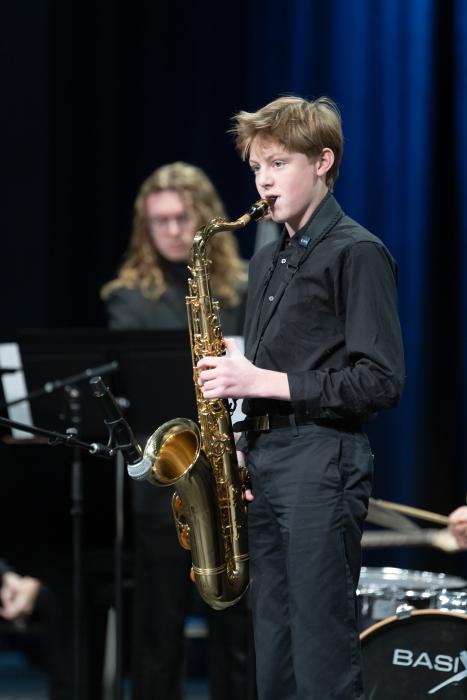 Owen Norby was awarded for his outstanding solo on the Tenor Saxophone.