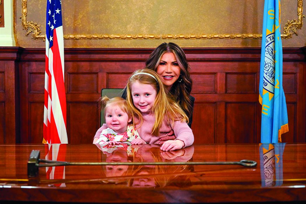 The daughters of Andrew and Erin Nilges, Zoey and Hailey, were invited to the bill signing for HB 1175 with Governor Kristi Noem. The bill updated references to the Governor, Lieutenant Governor and others from him/his/he to the Governor, and so on. “They had a great event/signing which I thought was quite empowering for girls like mine,” Andrew said. Submitted photo