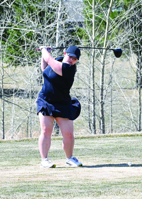Photo by Squier Designs Lexi Squier was the top medalist at the Beresford Invite April 11.