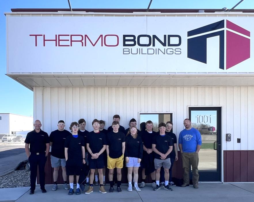 Elk Point-Jefferson students were able to tour ThermoBond’s facilities April 14. Submitted photo