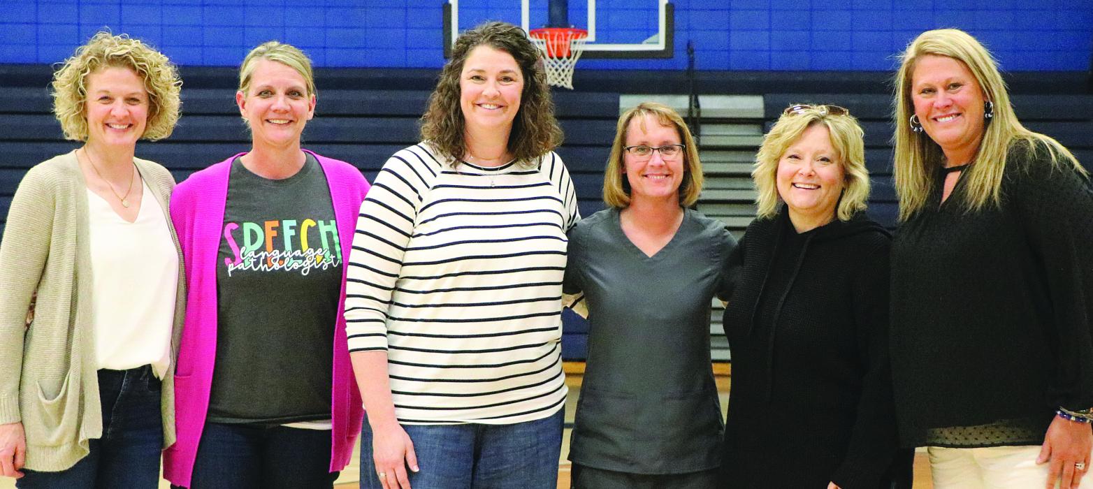 Chili Cup members, who are also senior moms this year are, from left, Amy Scarmon, Lori Jacobs, Traci Torrez, Carol Chytka, Emily Wells and Melissa Curry. Not pictured is Lisa Kempf. Submitted photo