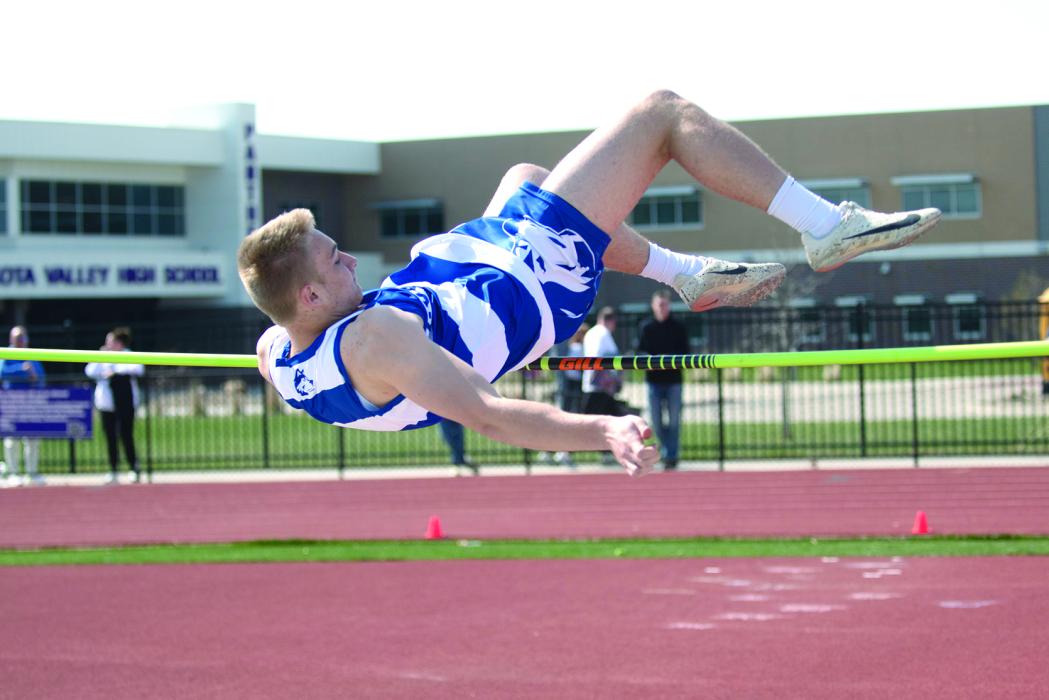 Ashton Fairbanks participates in the high jump at track meets. He’s pictured here at the DV Invite. Photo by Peterman Sports Photography • stevepeterman5@gmail.com
