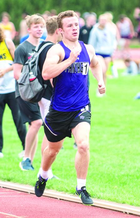 Lake Kistner ran 56.55 in Vermillion at the DAK-XII Conference Meet. Photo by Peterman Sports Photography • stevepeterman5@gmail.com