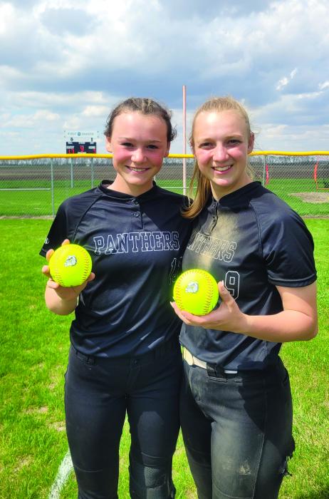 Madelyn Munch and Logan Miller each had an out of the park homerun on Saturday, May 6 versus Flandreau. Photo by Kelly Riibe times2reporter@gmail.com