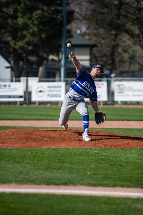 Ben Swatek has been a strong pitcher for the Huskies this season. Photo by Peterman Sports Photography stevepeterman5@gmail.com