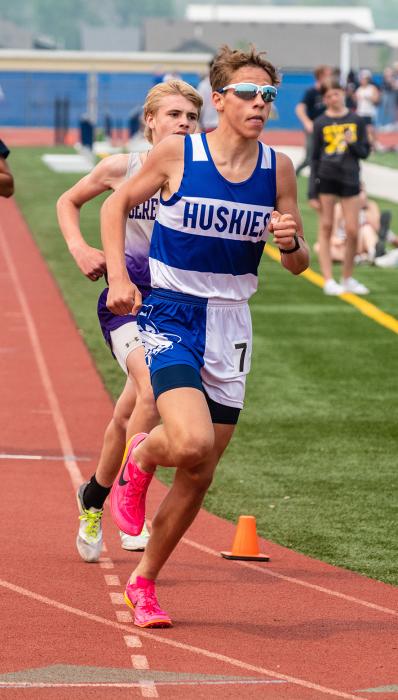 Mason Marx took 8th place in the 1600m run at the Region meet in Tea May 18. Photo by Peterman Sports Photography stevepeterman5@gmail.com