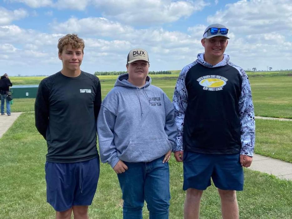 Congratulations to Elk Point-Jefferson student athletes. Mason Marx, Treyton Law and Carter Skogsberg for being recognized as 25 straight shooters. Carter also achieved shooting a 50 straight this season. Submitted photo