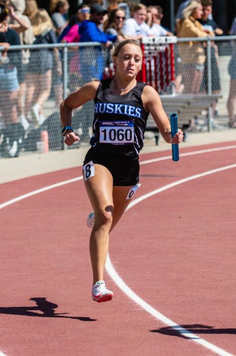 At the State A Track Meet, Alyssa Chytka competed in 4x100m relay and the 4x200m relay. The relay teams earned 4th and 5th places, respectively.