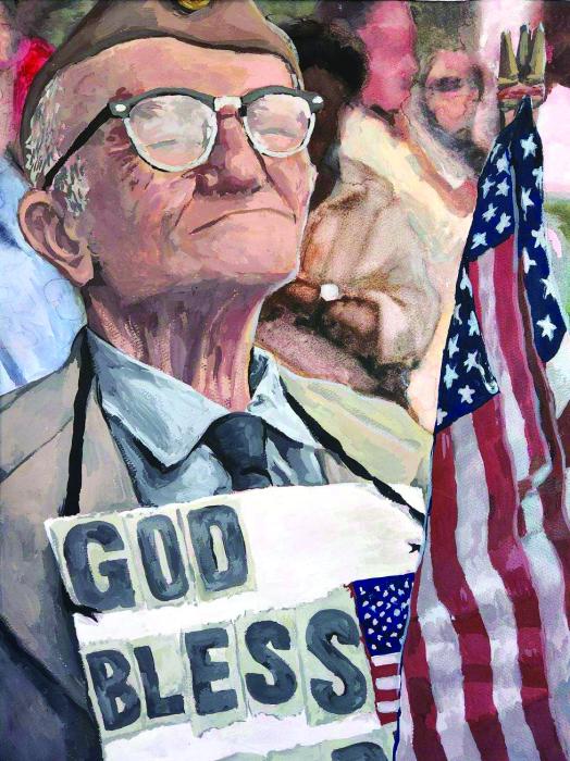 Maggie Breyfogle’s artwork “Honorable” won her 1st place in the South Dakota VFW Auxiliary Young American Creative Patriotic Art Contest. Breyfogle now advances into the national contest. Artwork by Maggie Breyfogle