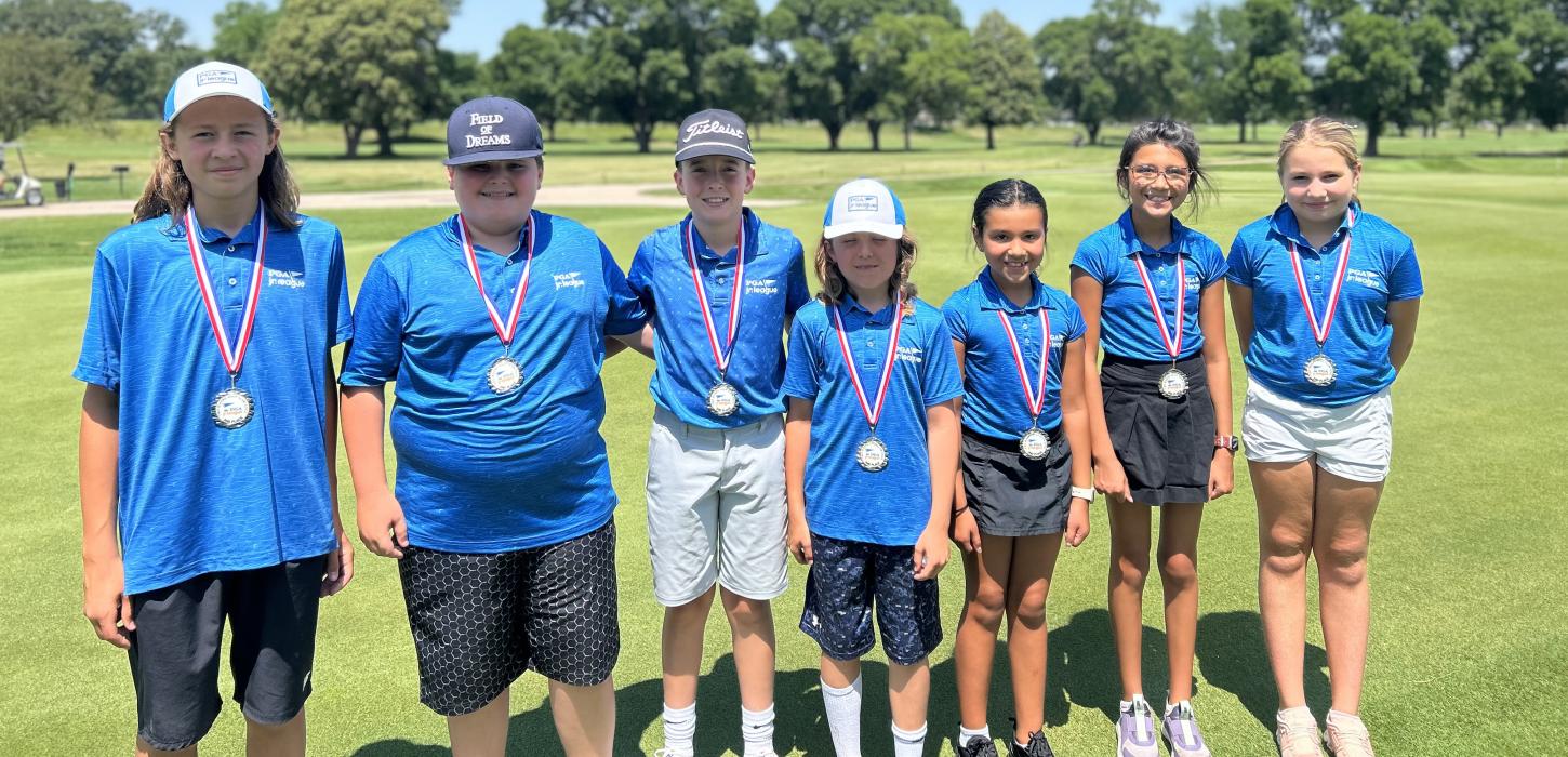 Runner Up “Tigers” consisted of, from left, Brayson Bergh,Trey Fritchen, Kale Hamilton, Kade Brannan, Audrina Harlan, Alexis Harlan and Chloe Thom.  