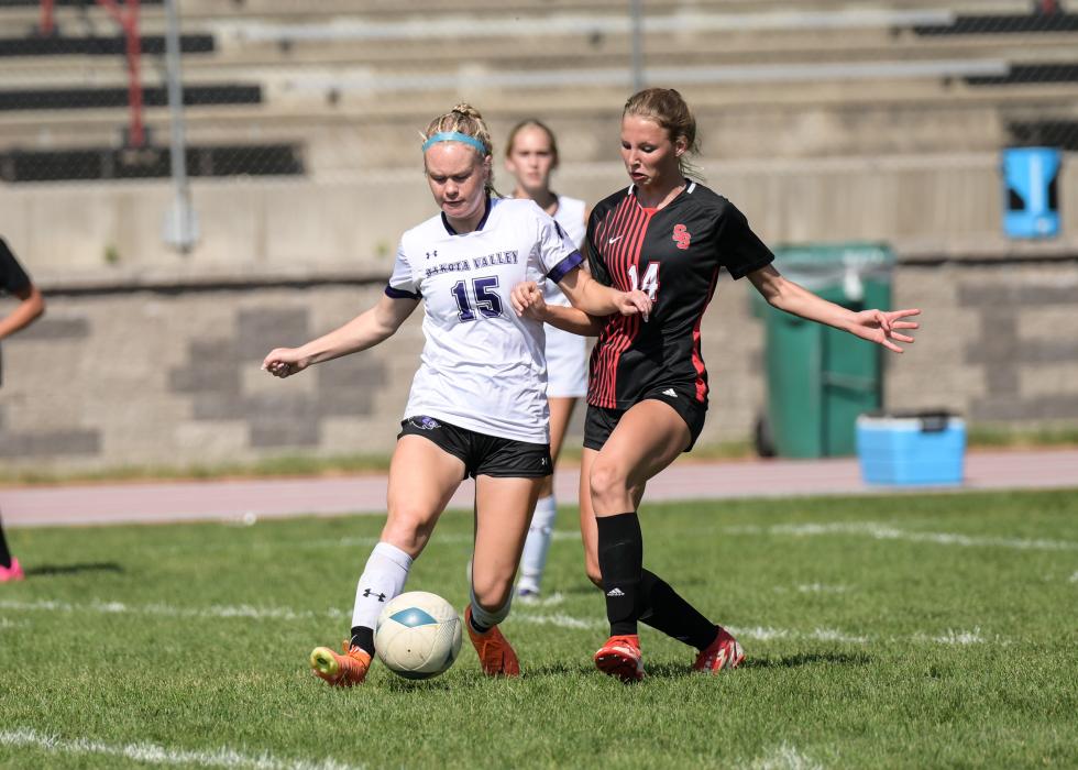 Ashlynn Stusse had an assist against Sturgis. Photo by Squier Designs