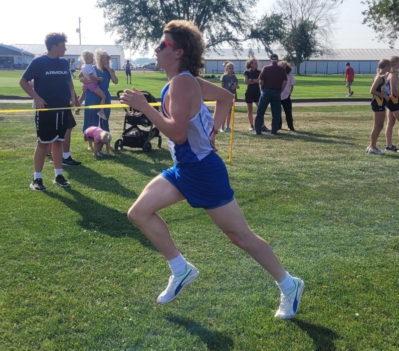 Austin Clercx ran the 5k varsity event at Canton.