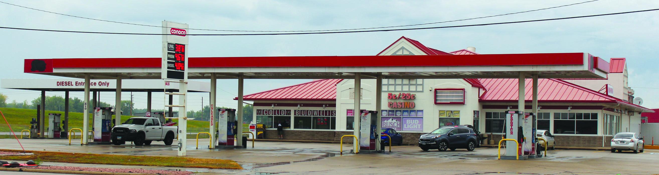 Both the Clark and Goode to Go gas stations have changed ownership. James R. Brown Estate sold to MG Oil Company for $3.5 million. The North Sioux City Council held a public hearing Sept. 18 for the transfer of alcoholic beverage licenses from Bet on Brown (Melissa L. Meinke, President) to MG Oil Company (Troy Erickson, President) for both properties. Taco N Mandre will soon be opening soon inside of the old Goode to Go. Photos by Beth Hutcheson • times1reporter@gmail.com