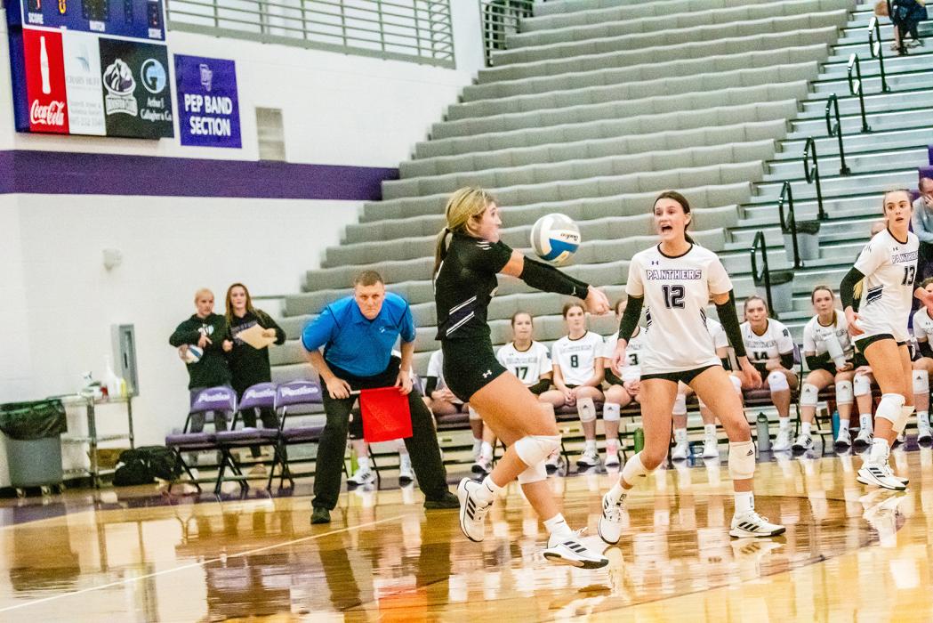 Reagan Granstrom had 18 digs against Elk Point-Jefferson in the second round of region play Nov. 2. Photo by Peterman Sports Photography • stevepeterman5@gmail.com
