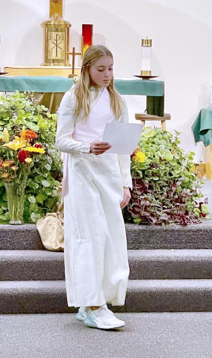 Aubrey Bird, of McCook Lake, as Blessed Chiara Badano.