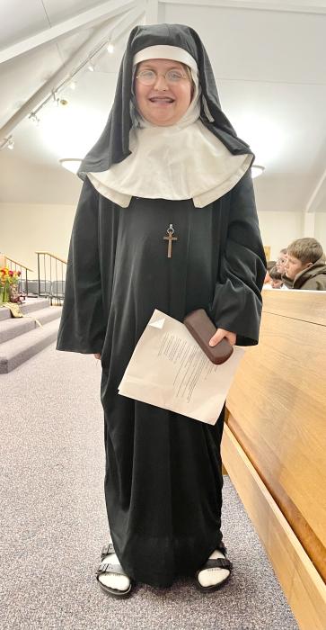 Maci Mead, of Dakota Dunes, as Saint Katharine Drexel.