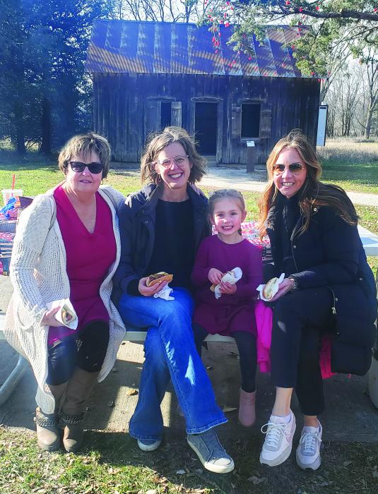 Dakota Dunes resident Marilee Pfeifer, along with her two daughters- in-law and granddaughter, enjoyed the weather and atmosphere at Adams Homestead and Nature Preserve on Nov. 11. Pictured from left are Marilee Pfeifer, Rochelle Pfeifer, Margot Pfeifer and Mary Pfeifer.See more photos on page 12. Submittedphoto