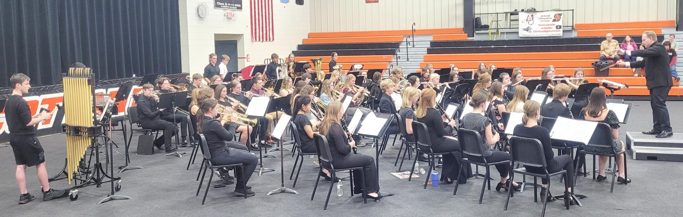 Region 1 honor band played in Scotland on Nov. 21. Dakota Valley had 13 students participate in Honor Band this year. Photos by Kelly Riibe • times2reporter@gmail.com
