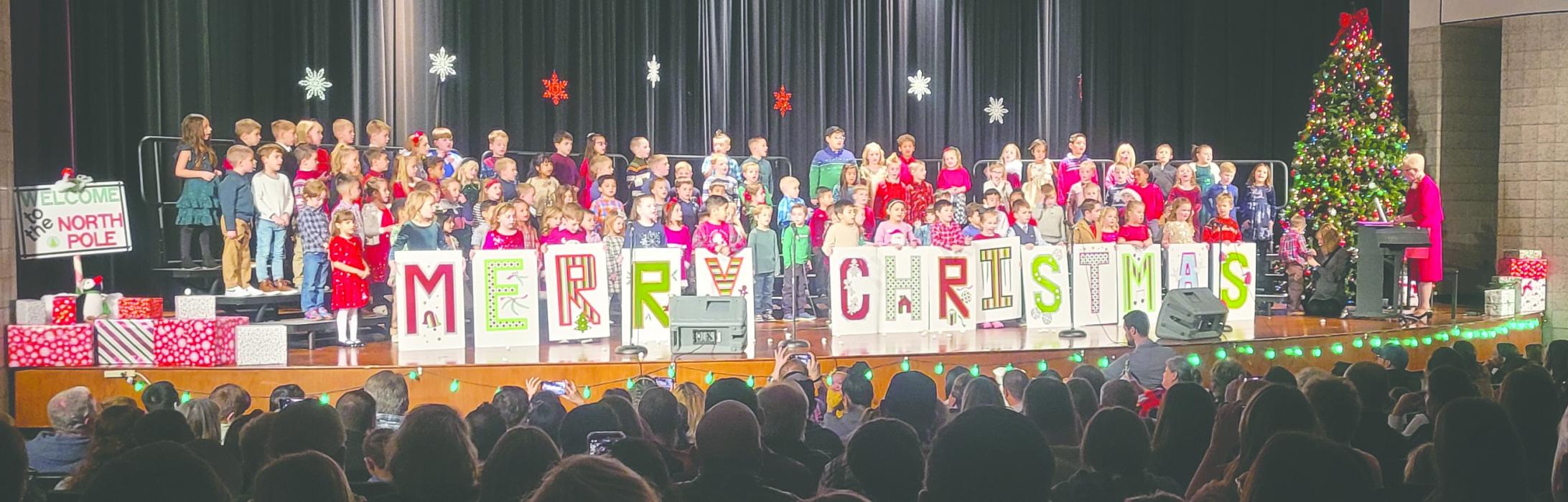 The Dakota Valley kindergarten classes opened up the elementary’s holiday concert week on Monday, Dec. 11. Photos by Kelly Riibe • times2reporter@gmail.com