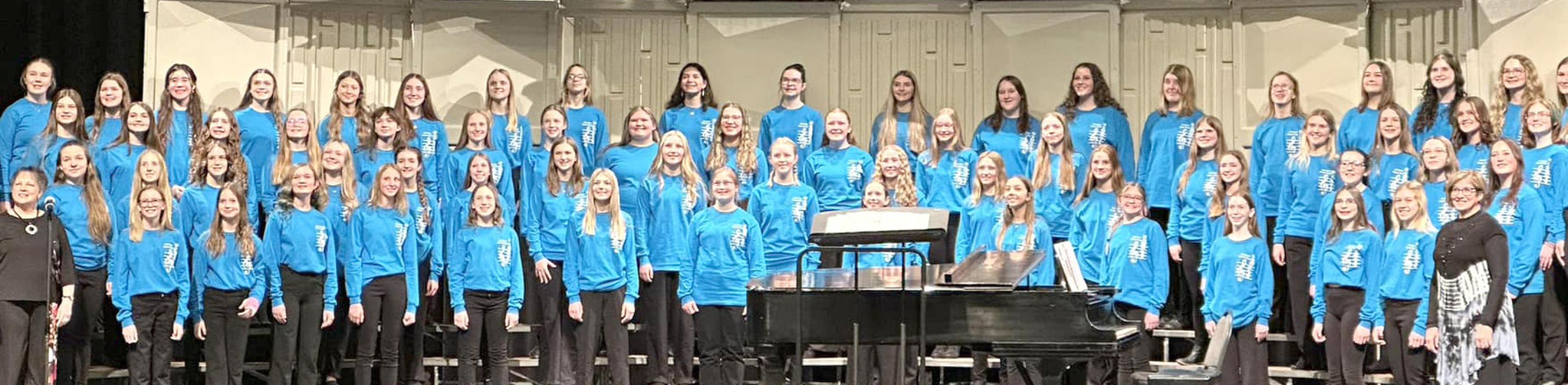 Elk Point-Jefferson’s Jayden Provost-Shay was selected along with 71 other students from across the state of South Dakota to perform in the Women’s Choir. Provost-Shay is a freshman and is a Soprano 2. The choir performed on Saturday, Jan. 20 in Sioux Falls. Submitted photo