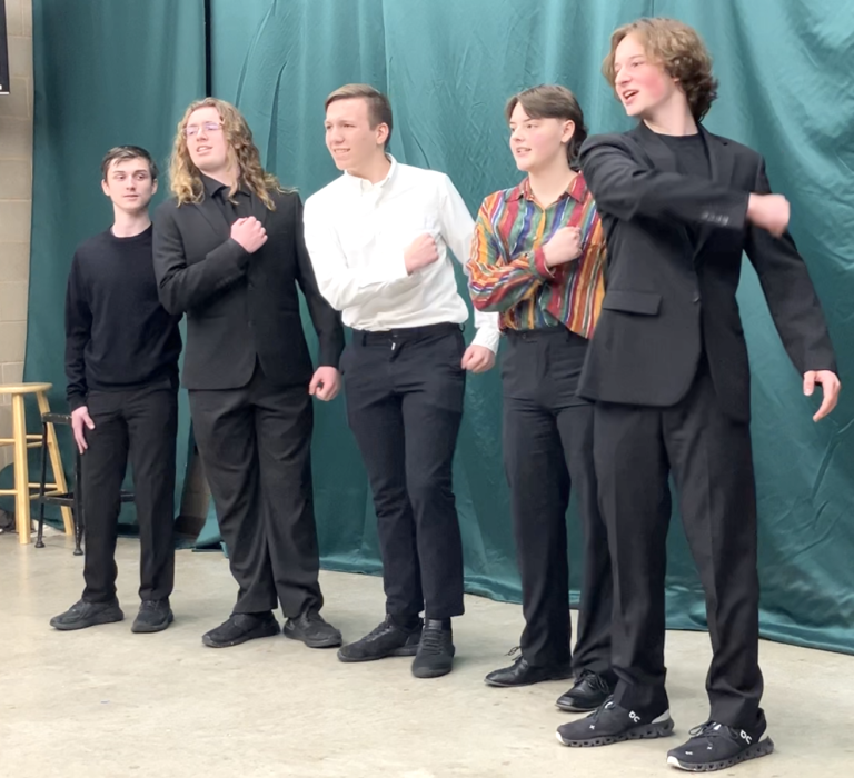 The Dakota Valley TB Ensemble of Eli Honner, Kaleb Haier, Aiden Keenan, Ollie Hermes and Lewis Pick performed at the Regional Solo/Ensemble Contest Feb. 7. Submitted photo