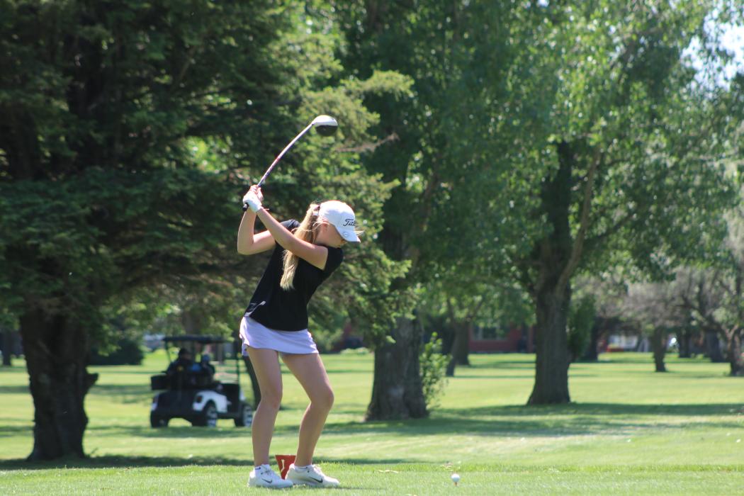 Katie Betsworth took 1st place at golf regionals, in Elk Point, on May 23. She qualified for the Class A state golf meet on June 3rd and 4th in Sioux Falls. Submitted photo