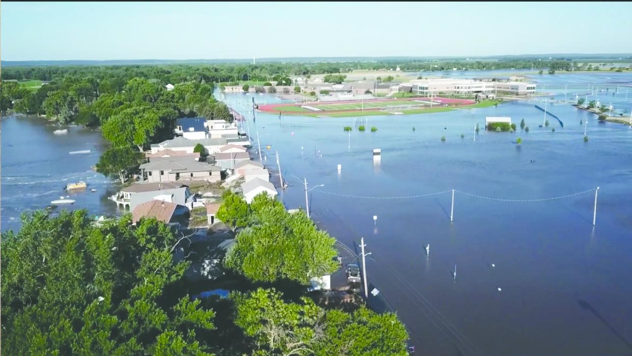 Northshore Drive is completely submerged in flood waters on June 24. Photo courtesy of Shaun Florke
