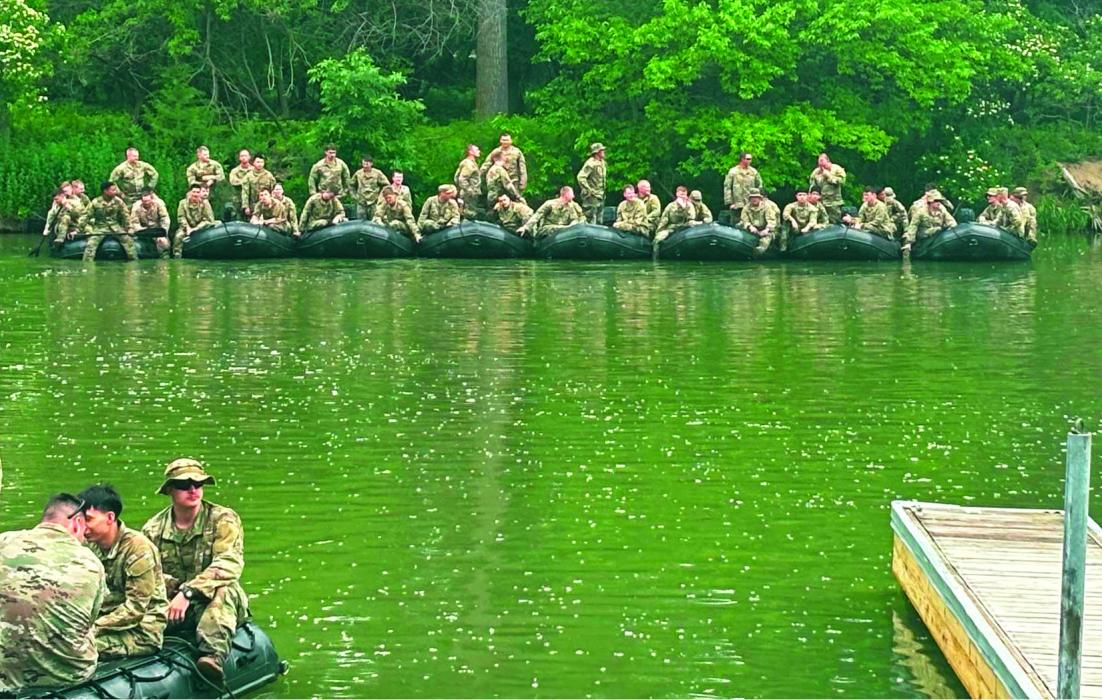 Military training was conducted at McCook Lake on Friday, June 7, 2024. After training, the participants enjoyed cold drinks donated by the community and a board-approved campfire on the beach. Submitted photos