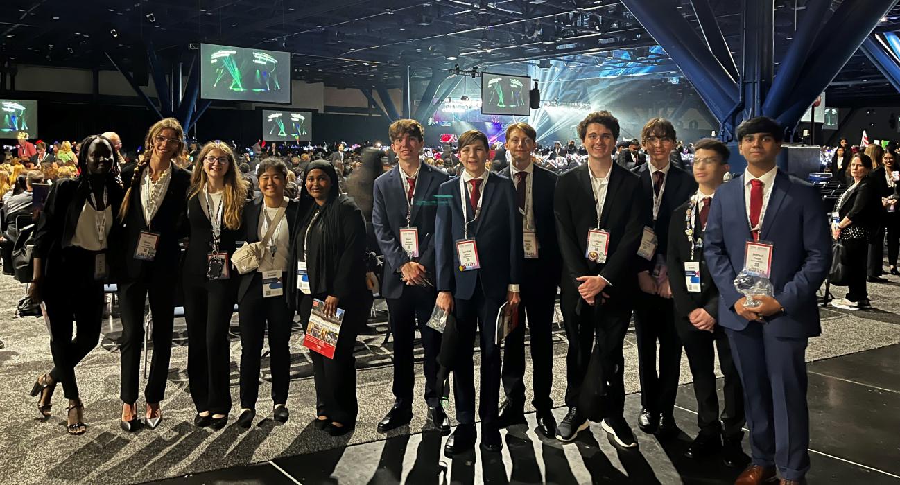 Dakota Valley represented well at the 2024 HOSA International Leadership Conference in Houston near the end of June. From left: Cooper Orr, Joey Furlong, Treston Pulley, Prithvi Patthi, Isaac Klemme, Owen Norby, Landon Greene, Tyra Yi, Lauren Messersmith, Aisha Abdurahman, Eve Kual, and Drew Ferrell. Submitted photo