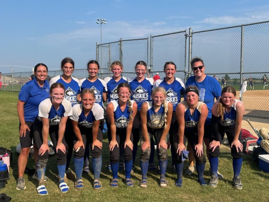 The 16U Elk Point-Jefferson softball team played in “B” State on July 12-14 in Sioux Falls. They finished tied for 9th out of 17 teams from across South Dakota. (Information provided by the USA Softball of South Dakota website.) Front row from left: Lauren McDermott, Molly Geary, Natalie Hailey, Makinley Hammitt, Bailey Johnson, and Samantha Marx. Back row from left: Coach Jessie Stouffer, Kayla Sharkey, Paige Jacobs, Laney Trometer, Sailor Kommes, Cera Schmitz, and Assistant Coach Phoebe Johnson. 							  