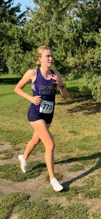 Alex McCullough ran hard at Canton on September 10, 2024 for the Panther cross country team. She finished in 3rd place for the varsity girls 5K.
